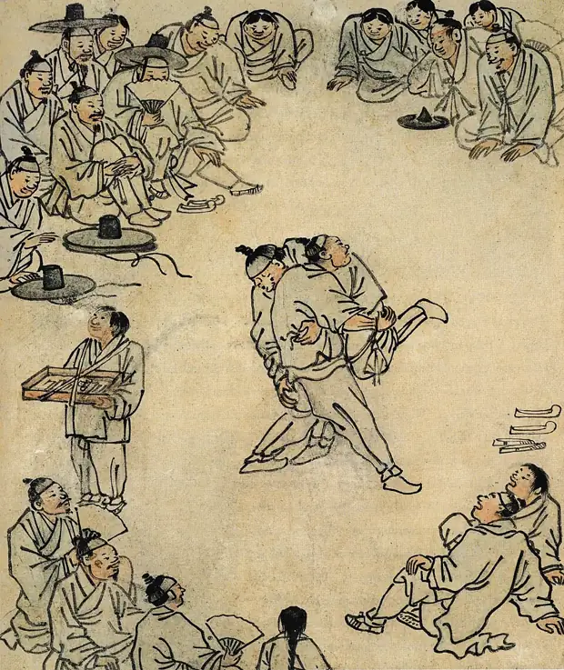 김홍도 씨름