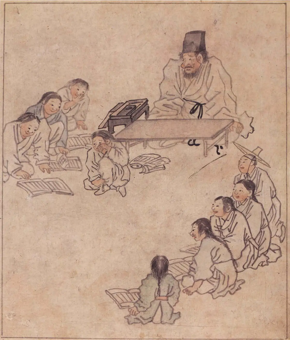 김홍도 「서당」