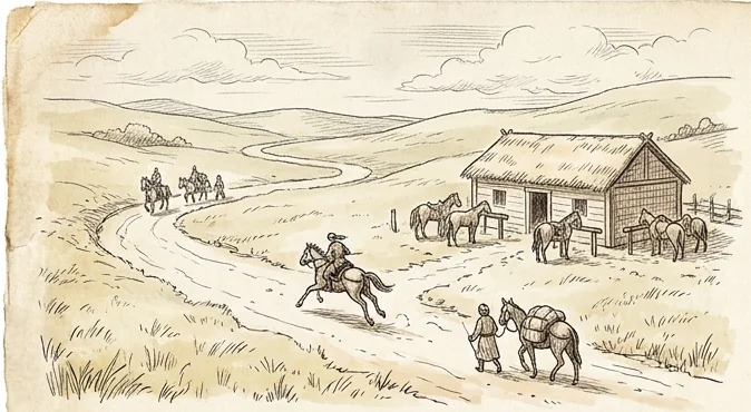 몽골 역참길 — 말과 숙소를 갖춘 안전한 길을 오가는 사신과 상인