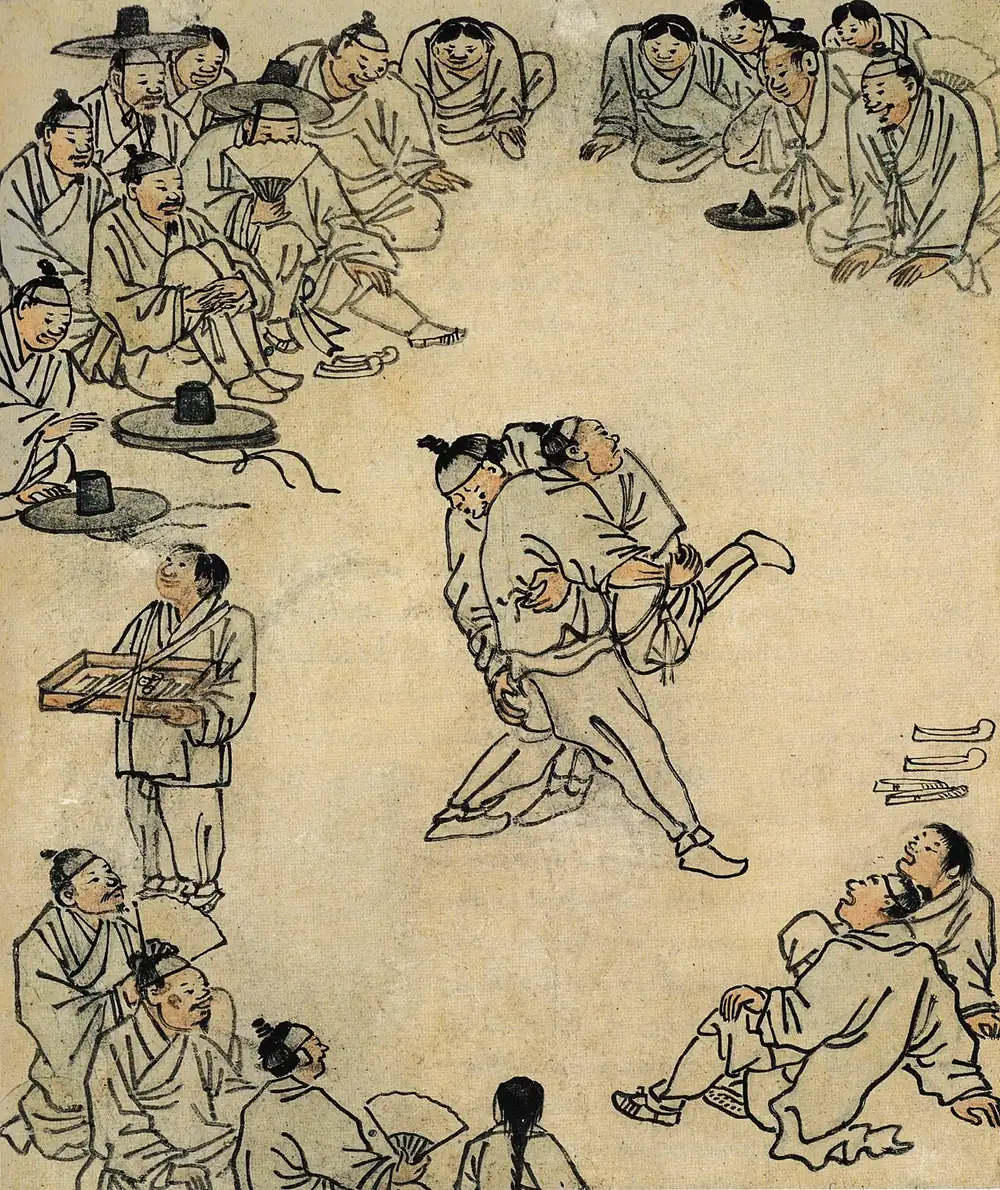 김홍도 씨름